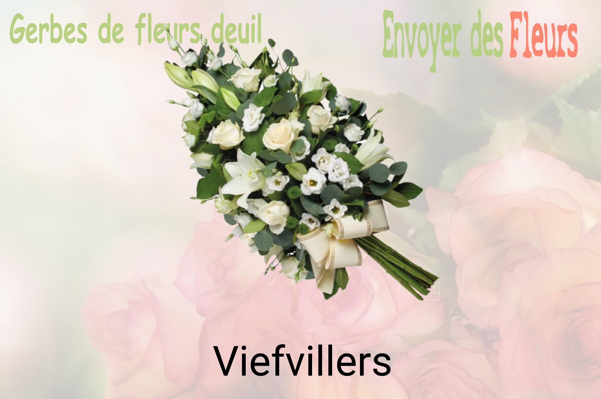 Gerbe de fleurs de deuil livrée à Viefvillers